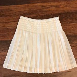 Pleated White/cream skirt